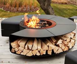 Round Outdoor Fireplace Grill