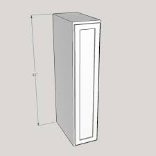 White Shaker 42 Height Wall Cabinets