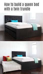 See more ideas about twin trundle bed, diy bed, bed. How To Build A Queen Bed With Twin Trundle Ikea Hack Trundle Bed Murphy Bed Plans Twin Trundle