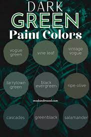 Best Dark Green Paint Colors From