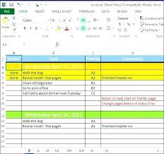 Excel Project To Do List Template Rhumb Co