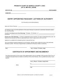 4 5 Entry Appointing Fiduciary Letters Of Authority Seneca