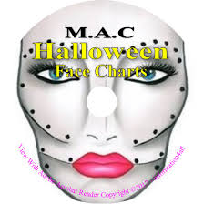 250 mac makeup face charts halloween