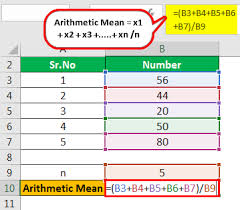 Arithmetic Mean Formula Calculation With Step By Step Examples