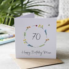 personalised fl 70th birthday card