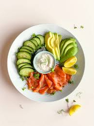 low carb cold plate with smoked salmon
