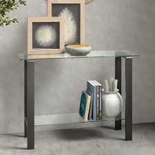 Rectangle Glass Console Table
