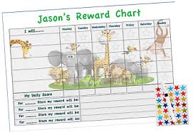 Personalised Good Behaviour Reward Chart Routine Chores