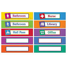 Amazon Com Learning Resources Magnetic Hall Passes Set Of 10