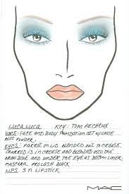 face chart makeup design by liza kondrevich