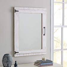 Rustic Door Style Wall Accent Mirror