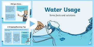 Water Usage And Solutions Powerpoint Water Saving Water