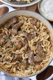 easy beef stroganoff spend with pennies
