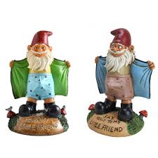 y funny garden gnome statue