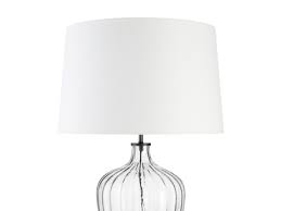 Large Flute Table Lamp Glass Table