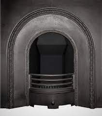 victorian cast iron arched fireplace insert