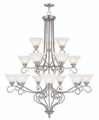 18 Light Brushed Nickel Foyer Chandelier 1m1gg Premier Quality Electrical Supplies