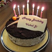 cute birthday cake for vishal ji