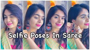 selfie poses in saree poses for s