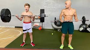 year old boy vs deny montana at the gym