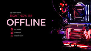 Use our twitch banner maker for free to impress your followers and gain new fans. Twitch Offline Banner Template Templiit