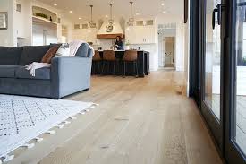 custom white oak wide plank flooring