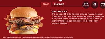 baconator burger review