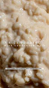 rice pudding with condensed milk