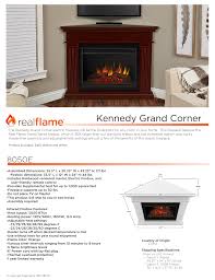 real flame 8050e w kennedy grand 56 in