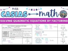 Quadratic Equations Algebra 1 Lessons