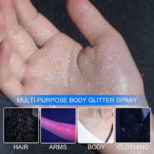 temporary glitter spray body shimmery