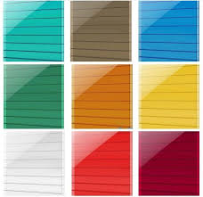 Colored Polycarbonate Sheet Clear And Colored Polycarbonate