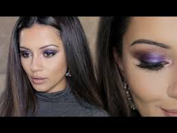 purple winter makeup tutorial 2016