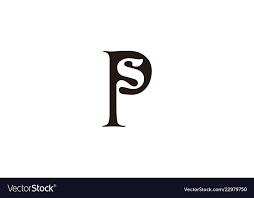 Letter P S Logo Designs Inspiration Isolated On