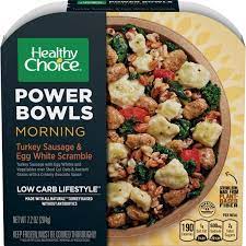Whether it's a lunchbox favorite or family dinner, make any meal healthier w/ these healthy cooking tips. Healthy Choice Power Bowls Turkey Sausage Egg Scramble Breakfast Frozen Meals 7 2 Oz Walmart Com Walmart Com