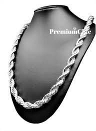 8mm or 10mm rope chain necklace 16 to