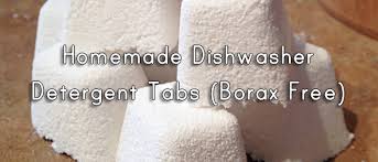 homemade dishwasher detergent tabs