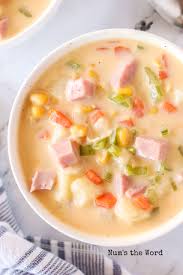 cheesy ham and potato soup num s the word