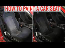 Diy Painting Car Seats To Change The