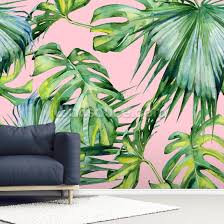 pink jungle wallpaper wallsauce nz