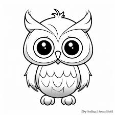 owl coloring pages free printable