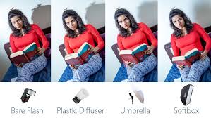 Bare Flash Vs Plastic Diffuser Vs Umbrella Vs Softbox Shaadigrapher