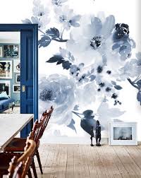 Pale Blue Fl Wallpaper Large Peony