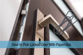 how to pick locked door with paperclips