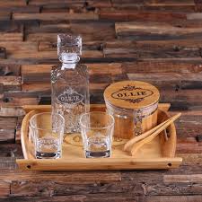 Whiskey Decanter Set With Ice Bucket