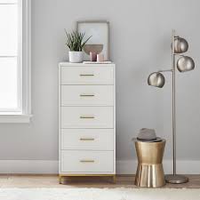 Organizing a dresser drawer is a great solution to either of these problems and can also. Blaire Small Space 5 Drawer Tall Dresser Pottery Barn Teen