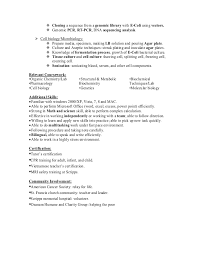 Scientific Resume Template Clinical Research Resume Example Free CV Resume Ideas