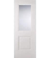 White Moulded Glazed Internal Door