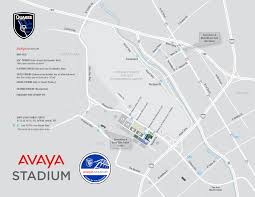 Avaya Stadium Map San Jose Earthquakes