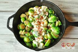 skillet roasted bacon brussels sprouts